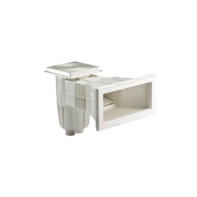 ASTRAL Skimmer 15l avec couvercle carré (sans inserts) - Pour piscines en polyester