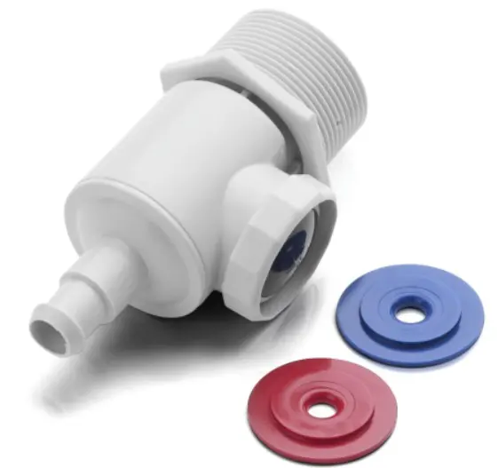 [W7230322] POLARIS Prise rapide de paroi, valve noire SANS FILTRE - 9-100-9001