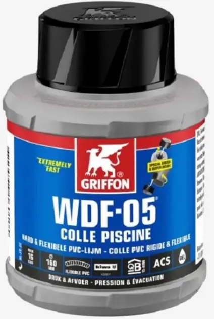 [1396350] GRIFFON Colle piscine WDF-05 500 ml + pinceau rond