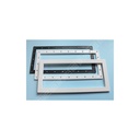 BWT Brides avec enjoliveurs, joints et vis parker 5,5x25 mm de skimmer grande meurtrière - BLANC (kit de 2)