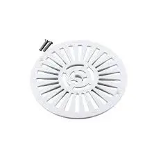 ASTRAL Grille pour bonde de fond en 210 mm blanche + vis métriques 25 mm BLANC
