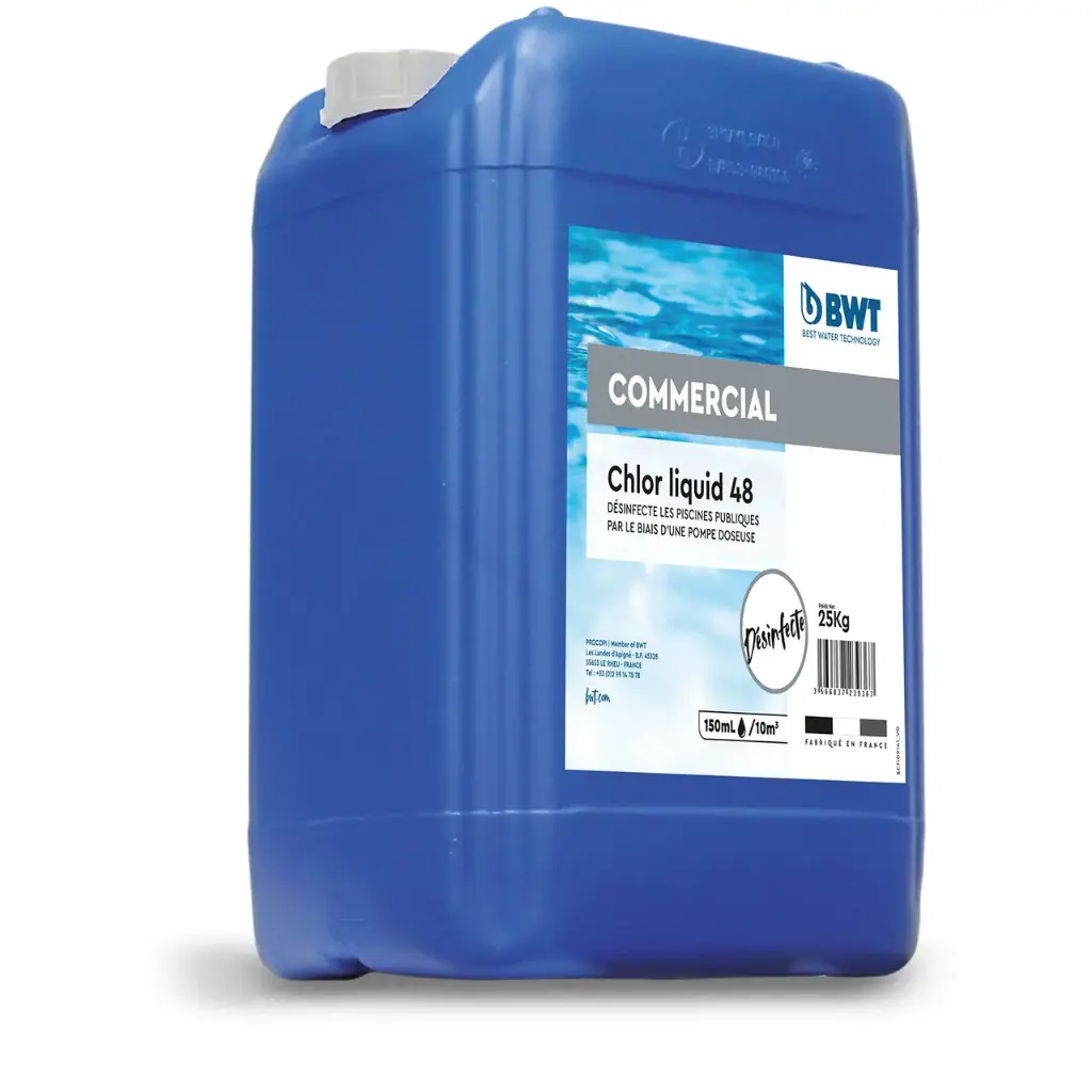 [8790200] BWT COMMERCIAL Chlore liquide 48°, en 20 L