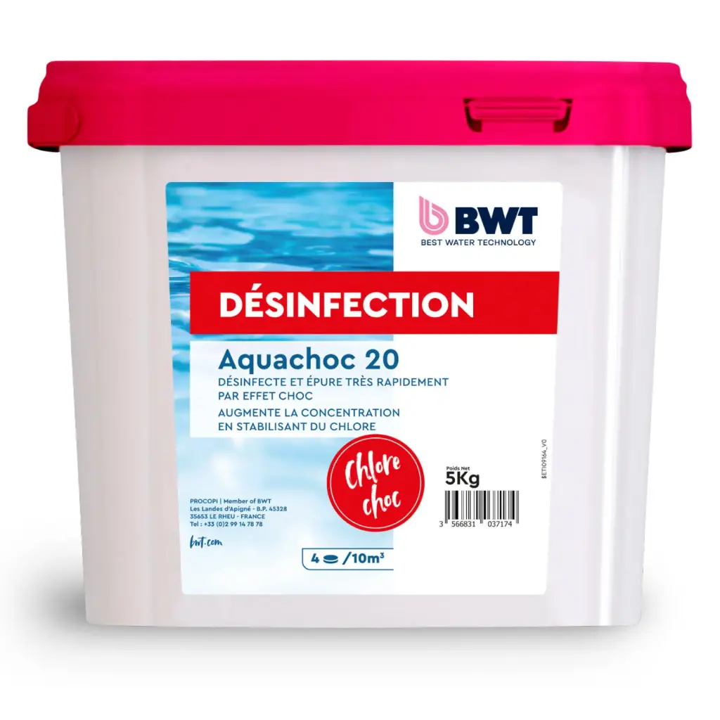 [9023205] BWT CHLORE CHOC en pastilles 20 Gr Aquachoc 20 - 5 Kg