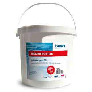 BWT Chlore choc stabilisé granulés Aquachoc 60 10 KG