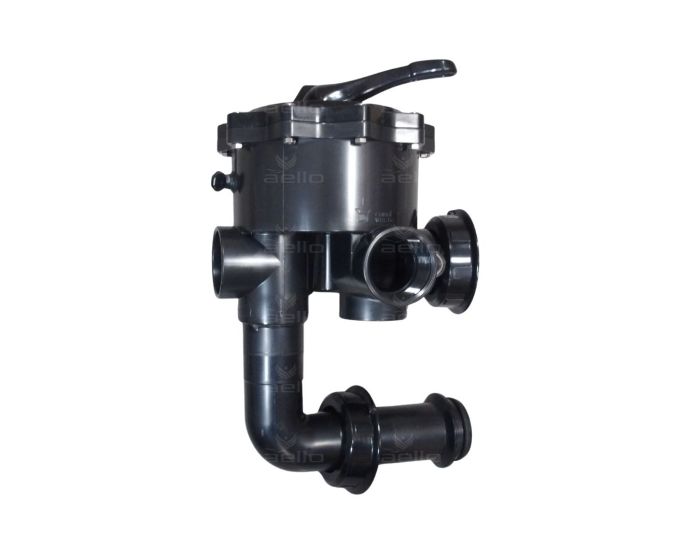 HAYWARD Vanne side 2'' 6 voies noire pour filtre EOS, TRITON et QUAD entraxe 190 mm