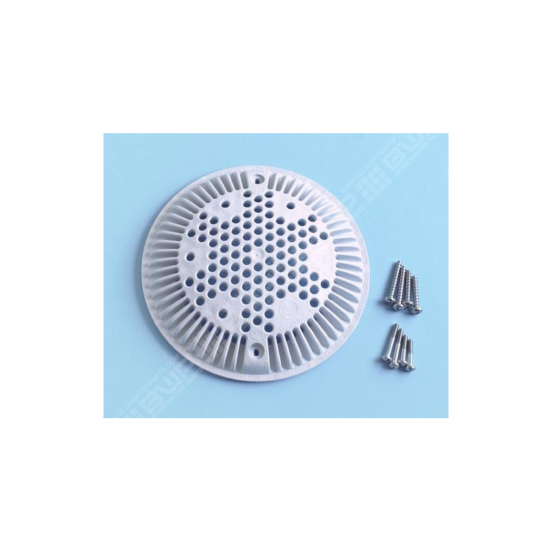 HAYWARD Grille de bonde de fond anti-vortex SP1048 avec vis - BLANC