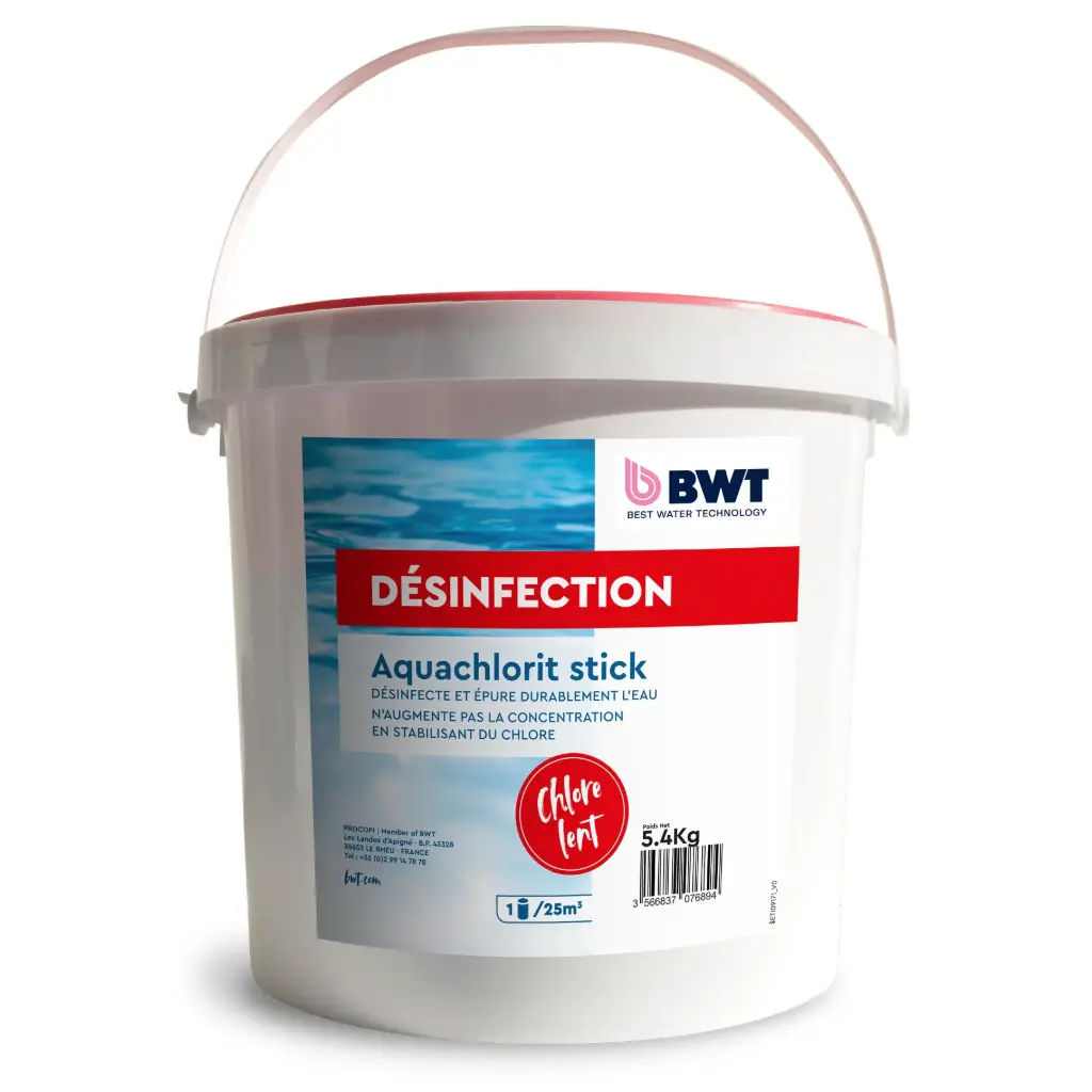 [9025205] BWT Chlore non stabilisé en stick 300 gr Aquachlorit - 5,4 Kg