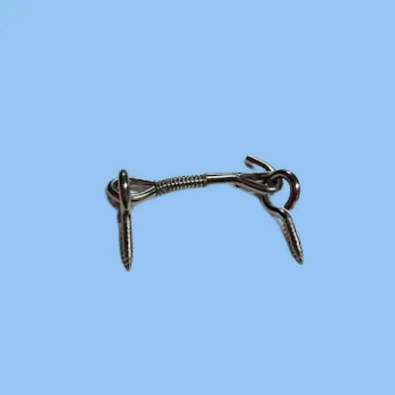 BEETHOVEN Loquet + piton inox pour lier deux sections ou fixer contre un mur