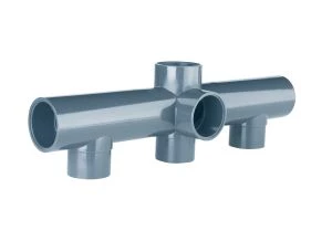 [31877] PVC Collecteur clarinette raccordements Ø 50 mm à coller