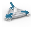 ASTRAL Balai triangulaire avec brosses - piscine liner de nettoyage manuel