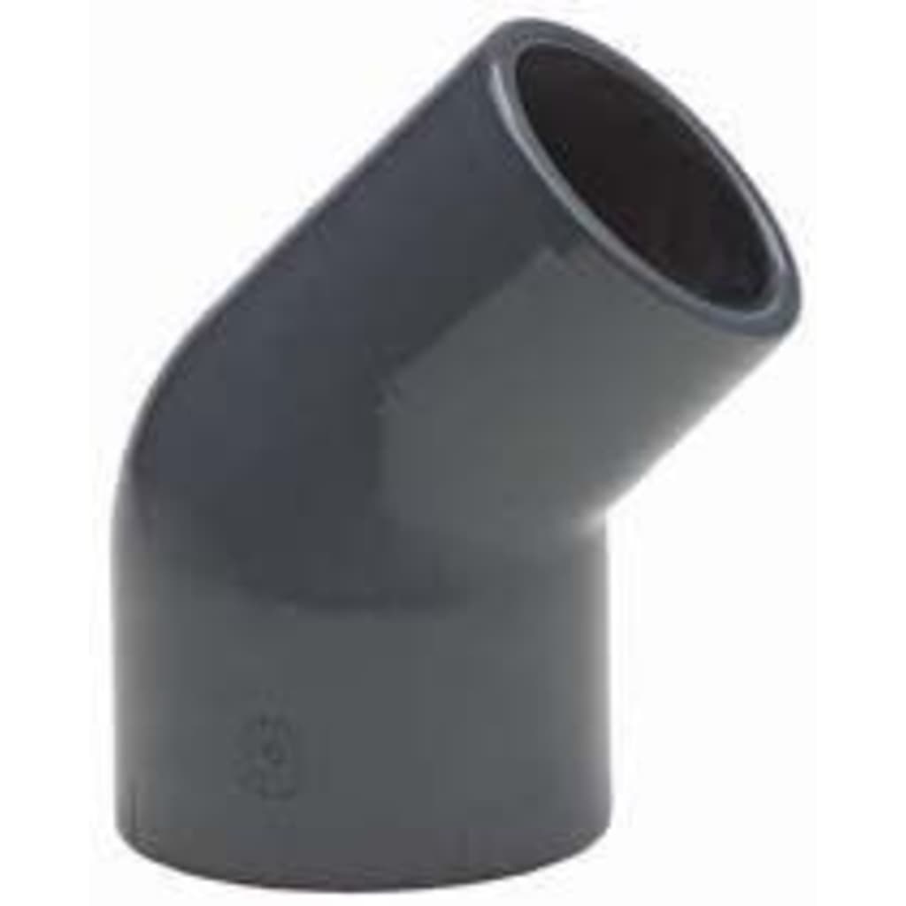 PVC Coude PVC-U 45º PVC-U réduit Ø 63 x Ø 63 - Ø 50 à coller