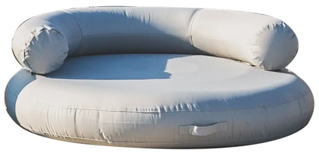 [108012G] Coussin gonflable ISLAND PLUS Gris