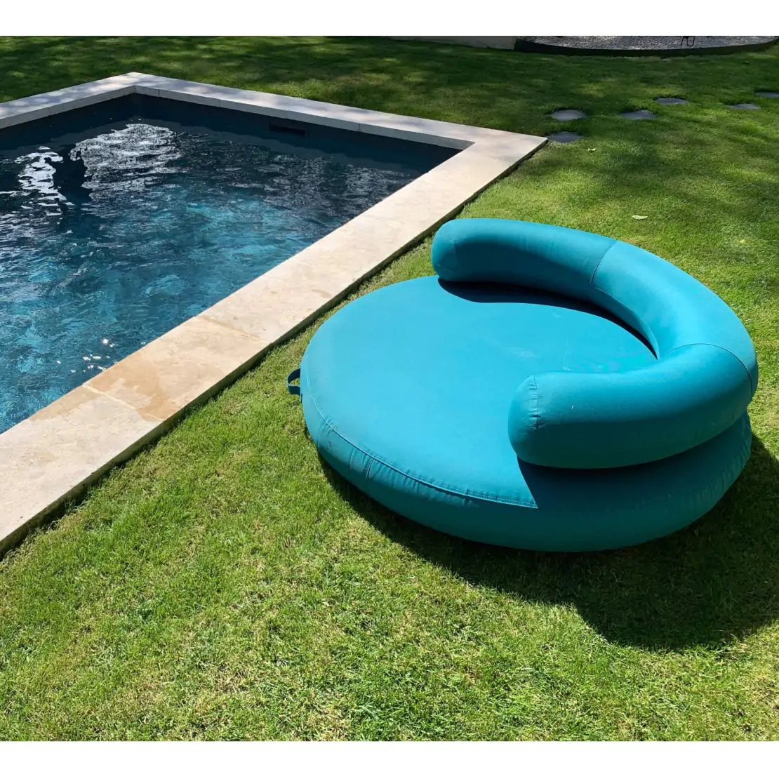 Coussin gonflable ISLAND PLUS Bleu