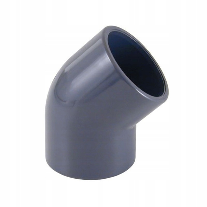 [PV02050] PVC-Bogen PVC-U 45° zum Verkleben Ø 50 zum Verkleben AQUALINE