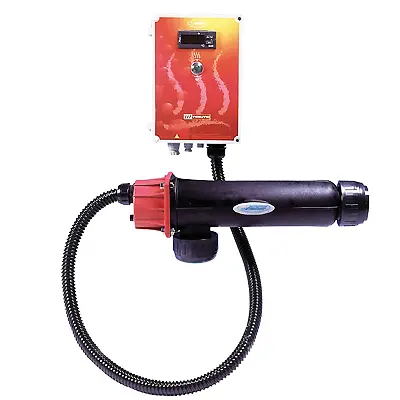AQUALUX Chauffage électrique Vesuvio, Titane 3 kW, 20 m³, Monophasé/Triphasé