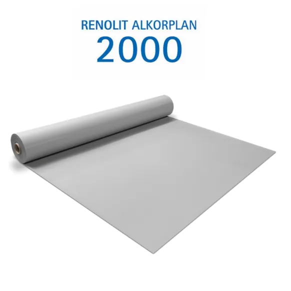 [35216236F] ALKORPLAN 2000 Pvc armé 150/100ème couleur GRIS CLAIR rouleau de 41,25 m2 (25m x 1,65m)