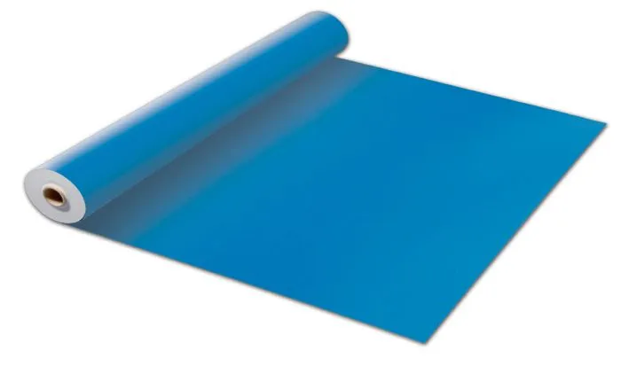ALKORPLAN 1000 Pvc armé 150/100ème couleur BLEU ADRIATIQUE rouleau de 41,25 m2 (25m x 1,65m) NON VERNI