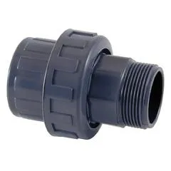 [02358] PVC Raccord union 3 pièces PVC-U à coller x filetage mâle Ø 63 x 2˝