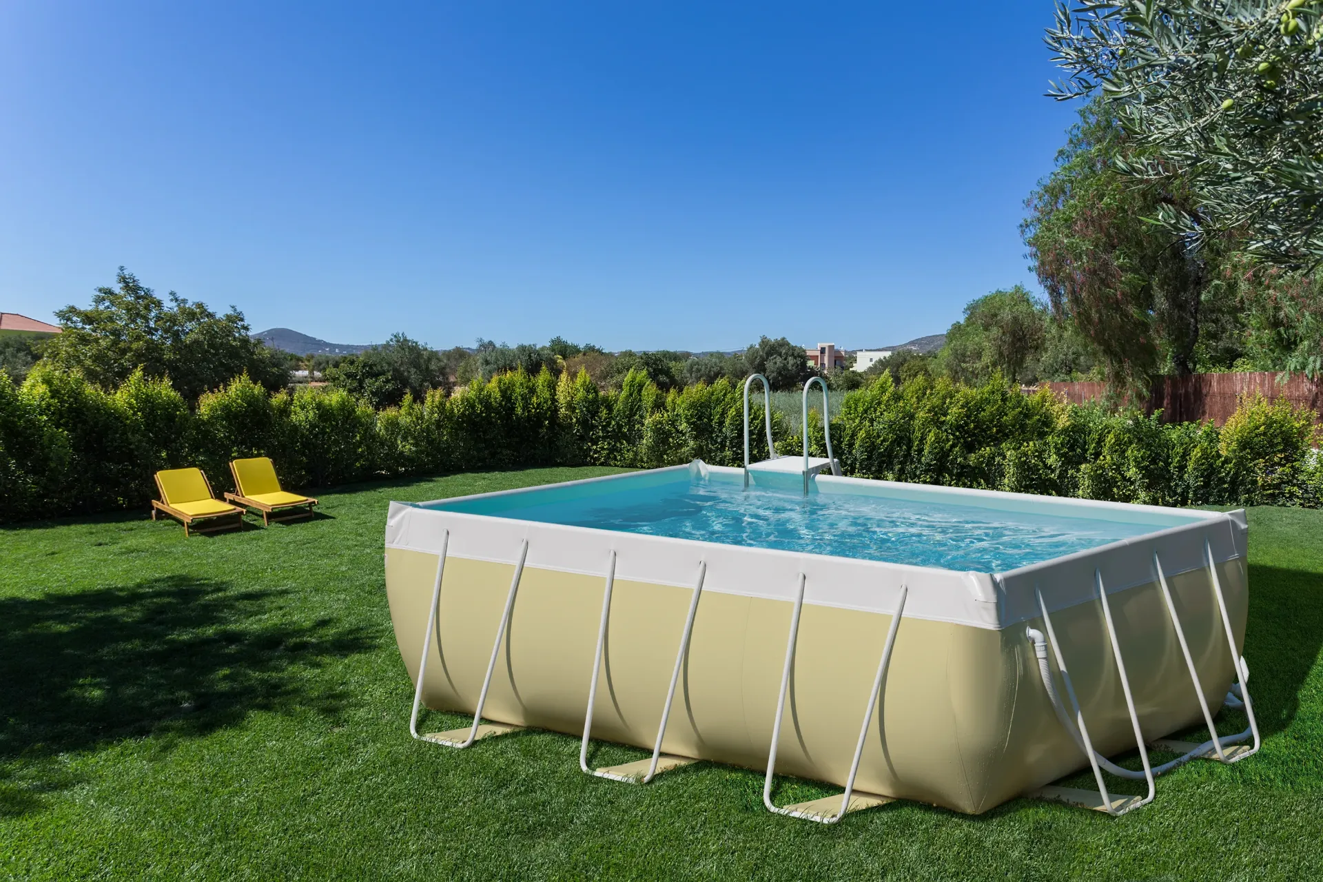 [XCLA26BEB] LAGHETTO Piscine CLASSIC 26 BEIGE/BLANC
