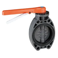 [32617] CEPEX Vanne papillon PVC-U ''STANDARD' (EPDM) Ø 125-Ø 140
