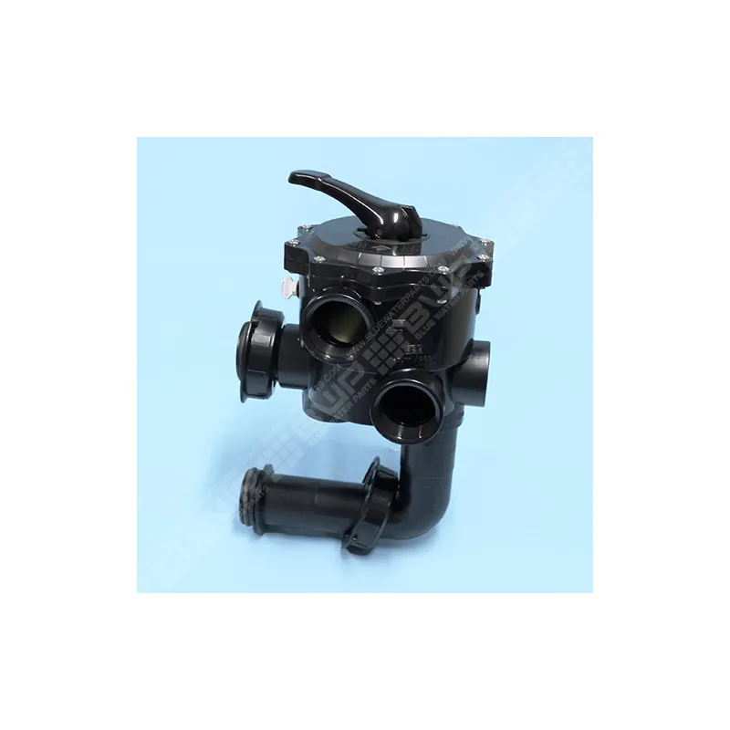 PENTAIR Vanne side 2" 6 voies noire filtre à sable Triton et Quad avec connexions - Entraxe de 190 mm