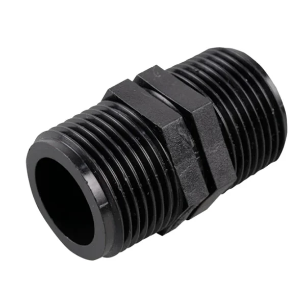 POLYPROPYLENE Mamelon égal mâle (fileté) 1"