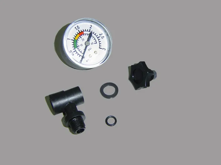 [4404180404] ASTRAL Kit manomètre axial 1/8" - 3 bars avec té, purge et joints