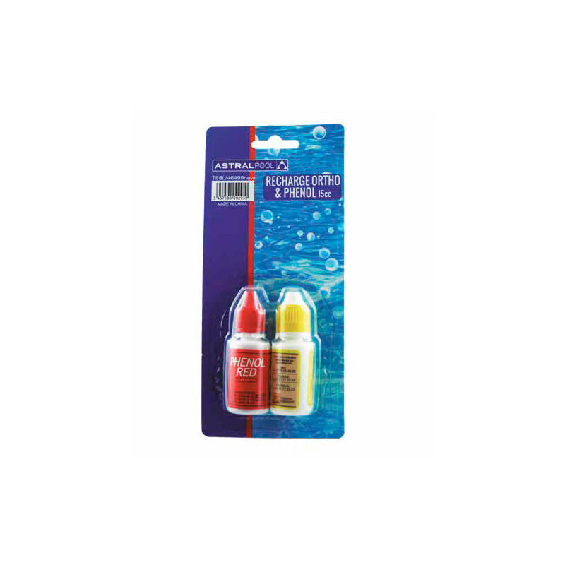 [T88/46499NEW] ASTRAL Recharge Flacon Orthotolidine 15 ml + Flacon Phenol 15 ml