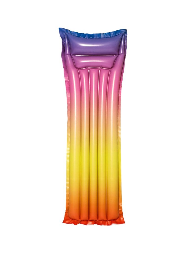 BESTWAY Matelas gonflable arc-en-ciel multicolore pour piscine, 183 x 69 cm