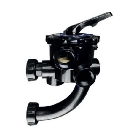 [074862] ASTRAL Vanne side multivoies Classic Plus noire 2" avec liaisons entraxe 230 mm